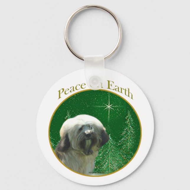 TibetTerrier Peace Nyckelring (Framsida)