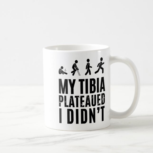 Tibia platå motståndskraftig återhämtning baseboll kaffemugg (Höger)