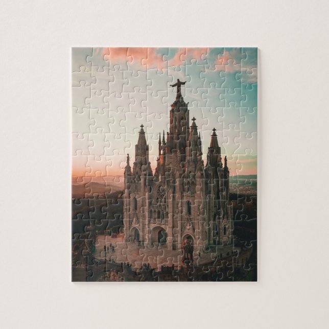 Tibidabo Barcelona, Spanien Pussel (Vertikal)
