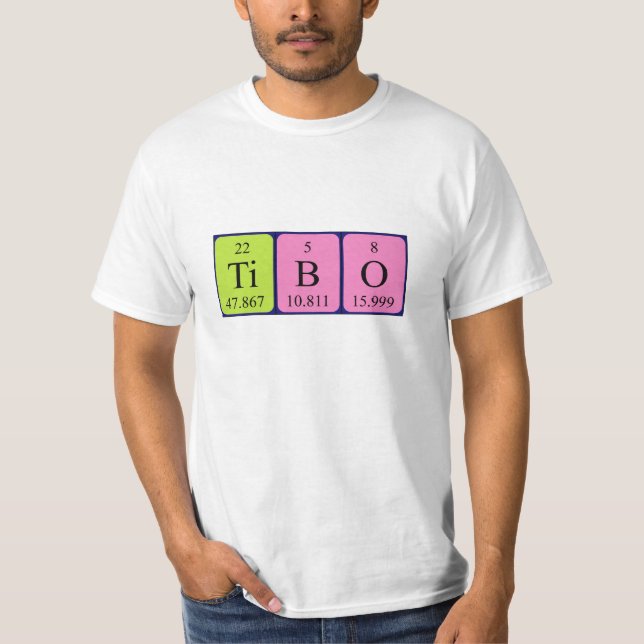 Tibo Periodisk skjorta bord namn Tee Shirt (Framsida)