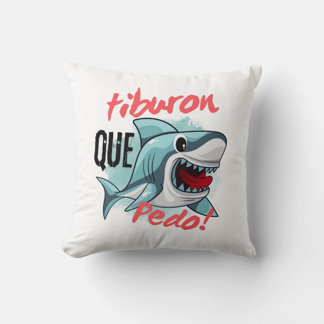TIBURON SÄG QUE PEDO, HAJ, VAD HÄNDER KUDDE (Framsida)