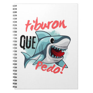TIBURON SÄG QUE PEDO, SHARK, VAD SOM PÅGÅR ANTECKNINGSBOK