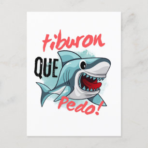 TIBURON SÄG QUE PEDO, SHARK, VAD SOM PÅGÅR VYKORT