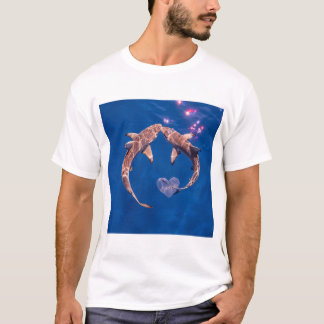 Tiburones blancos enamorados t shirt