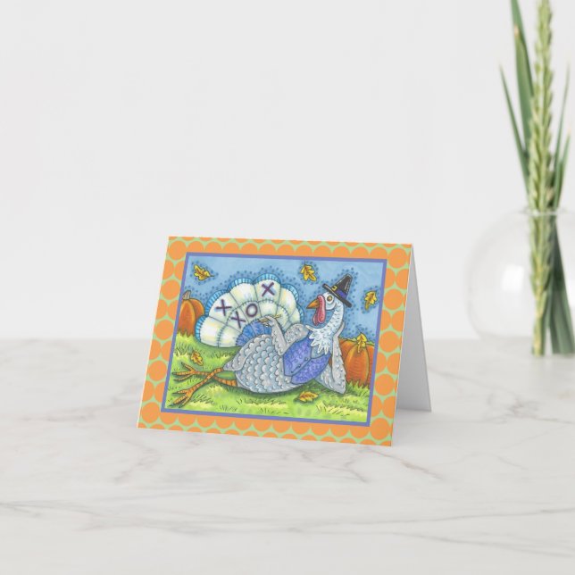 TIC TAC TOC TO TURKIY THANKSGIVING GREETING CARD B KORT (Framsida)