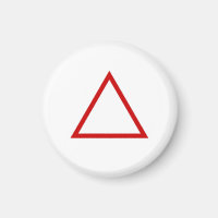 Tic Tac Toe 1-1/4" Fridge Magnet "Triangle"