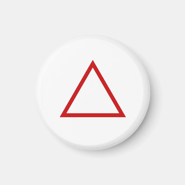 Tic Tac Toe 1-1/4" Fridge Magnet "Triangle" (Framsidan)