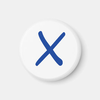 Tic Tac Toe 1-1/4-tums Fridge Magnet "X"