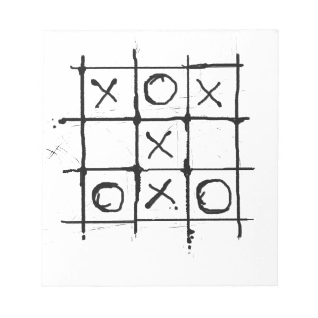 Tic TAC toe Anteckningsblock (Framsida)