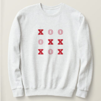 Tic-Tac-Toe Hugs och Kisses Valentiness Sweatshirt T Shirt