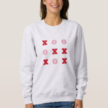 Tic-Tac-Toe Hugs och Kisses Valentiness Sweatshirt