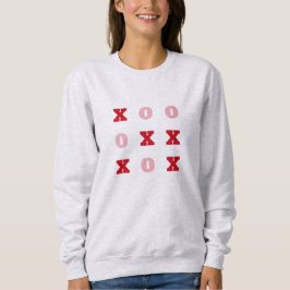 Tic-Tac-Toe Hugs och Kisses Valentiness Sweatshirt T Shirt