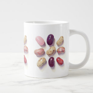 TIC TAC TOE JELLY BEANS Big White Mugg Jumbo Mugg