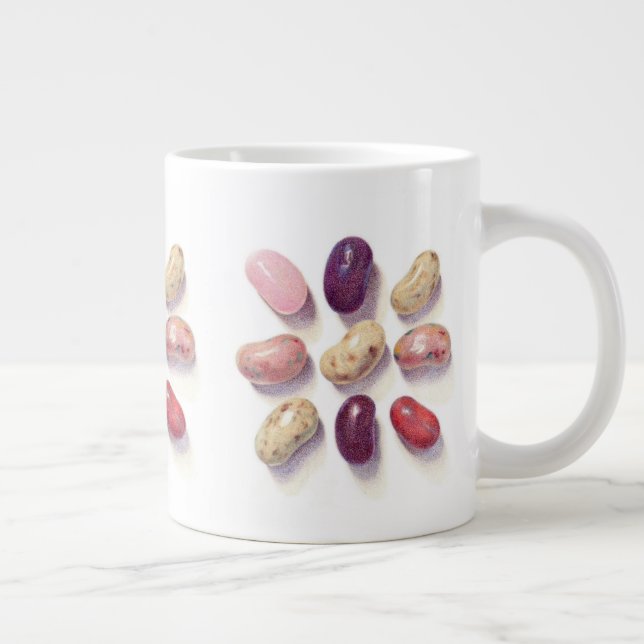 TIC TAC TOE JELLY BEANS Big White Mugg Jumbo Mugg (Höger)