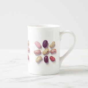 TIC TAC TOE JELLY BEANS Bone China Mugg Benporslin Mugg