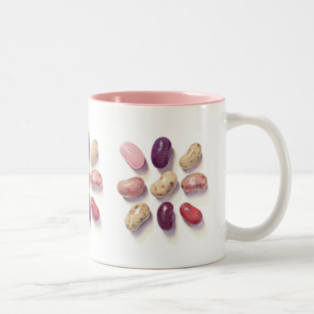 TIC TAC TOE JELLY BEANS Rosa Two-Tone Mugg (Höger)