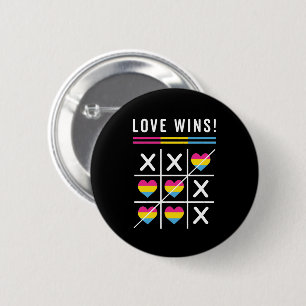 Tic Tac Toe Kärlek vinner det transsexuella Pridet Knapp