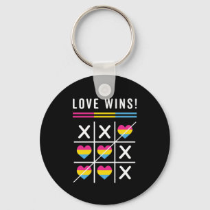 Tic Tac Toe Kärlek vinner det transsexuella Pridet Nyckelring