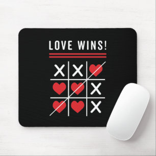 Tic Tac Toe Kärlek Vins Birthday Valentine Day Musmatta