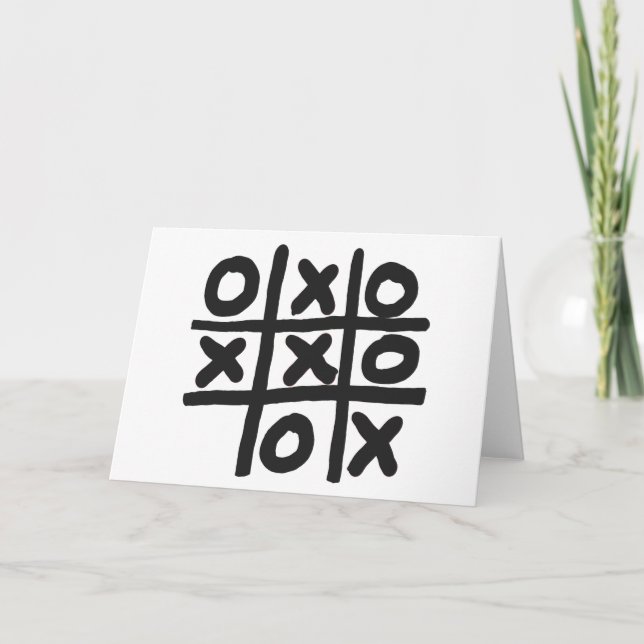 Tic Tac Toe Kort (Framsida)