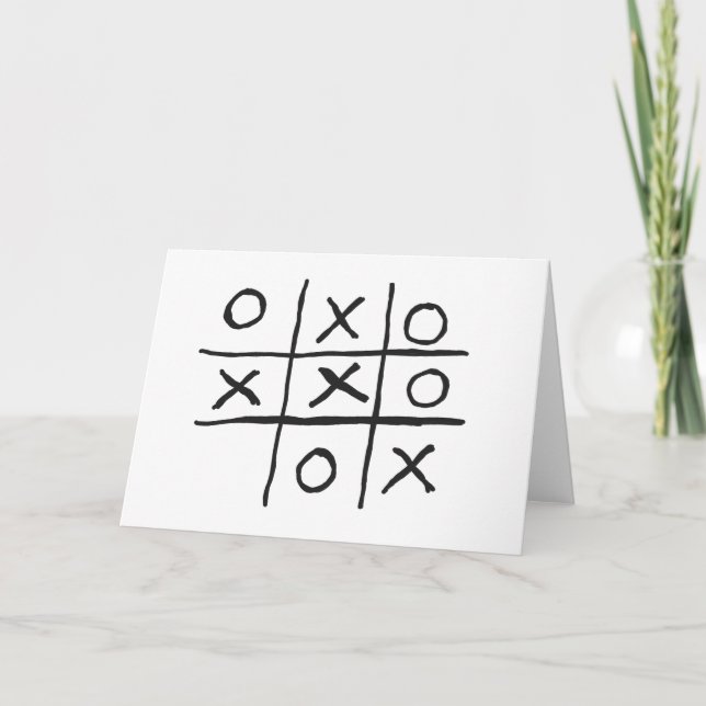 Tic-Tac-Toe Kort (Framsida)