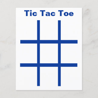 Tic Tac Toe MÄRKRE Grid (använda 1-1/4-tums kylskå Flygblad