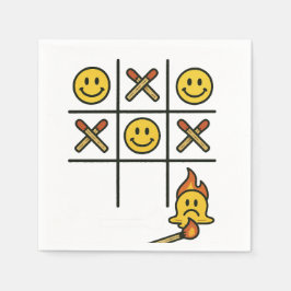 Tic Tac Toe Pappersservett
