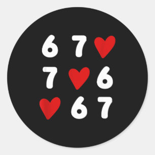 Tic Tac Toe Roliga Alla Hjärtans Dag 67 Meme Sex S Runt Klistermärke