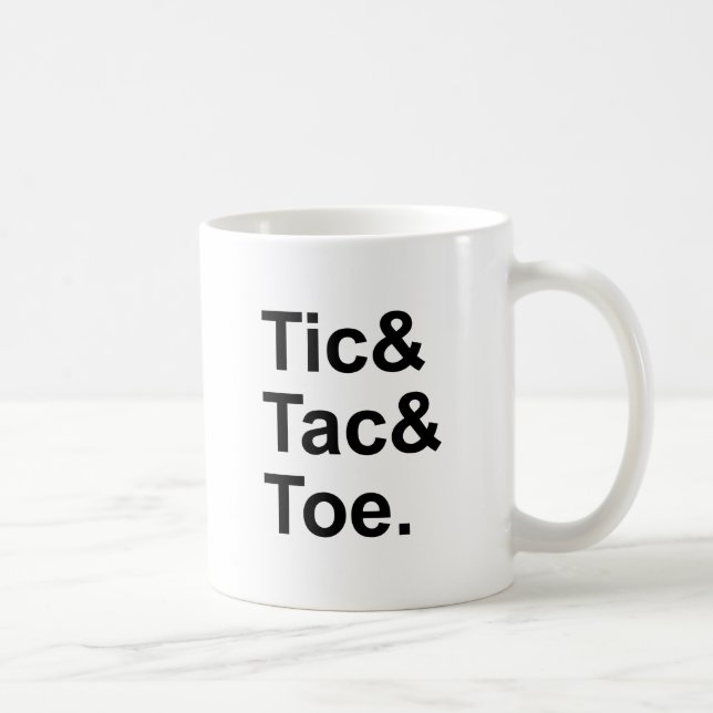 Tic Tac Toe | Roligt papper- och pennspel Kaffemugg (Höger)