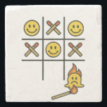 Tic Tac Toe Stenunderlägg<br><div class="desc">Tic Tac Toe underlägg. Roligt är ett sätt att varna andra för att inte röra vid din drink. "Spela inte med matcher" skickar ett meddelande till användan som varnar för att leka med elden.</div>