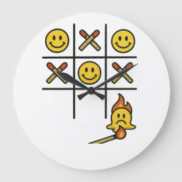 Tic Tac Toe Stor Klocka
