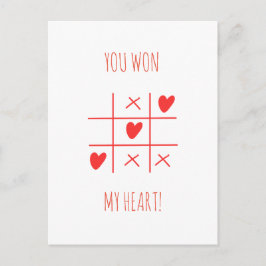 TIC TAC TOE VALENTINS DAG VYKORT