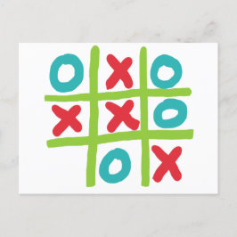 Tic-tac-toe Vykort