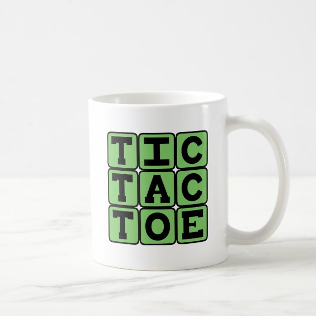 Tic-Tac-Toe, X- och O-spelet Kaffemugg (Höger)