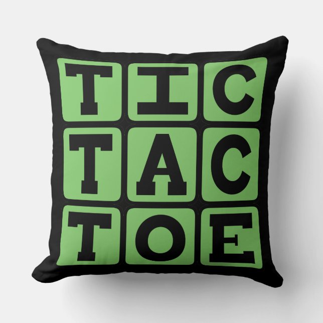 Tic-Tac-Toe, X- och O-spelet Kudde (Framsida)