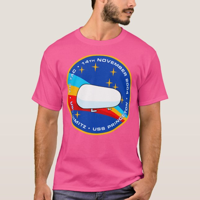 Tic Tac Ufo Uap Encounter Morale Patch T Shirt (Framsida)