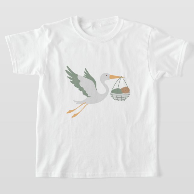Tichert barn storken  t shirt (Laydown)