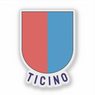 Ticino jackande av arm, Schweiz Klistermärken