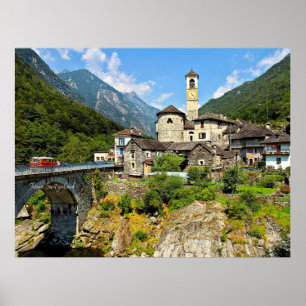 Ticino, Schweiz landskapsfoto  Poster