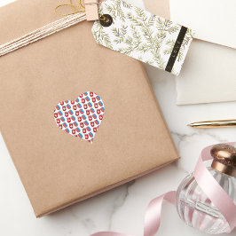 Ticino, Schweiz. Schweiz och Kanton Jackar Arm Hjärtformat Klistermärke