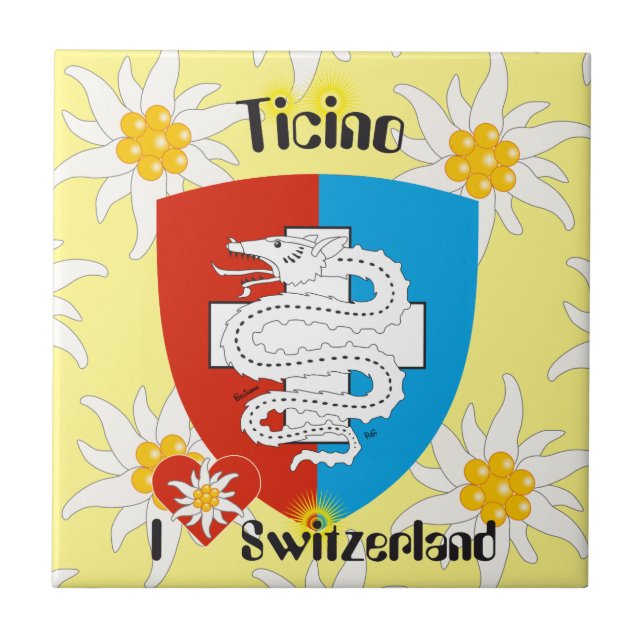 Ticino Svizzera / Tessin Schweiz Fliese Kakelplatta (Framsidan)