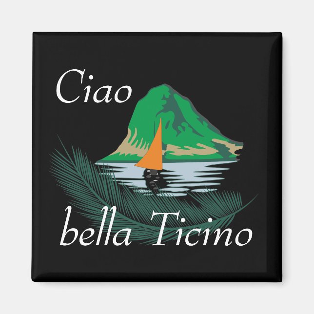 Ticino Svizzera / Tessin Schweiz Magnet (Framsidan)