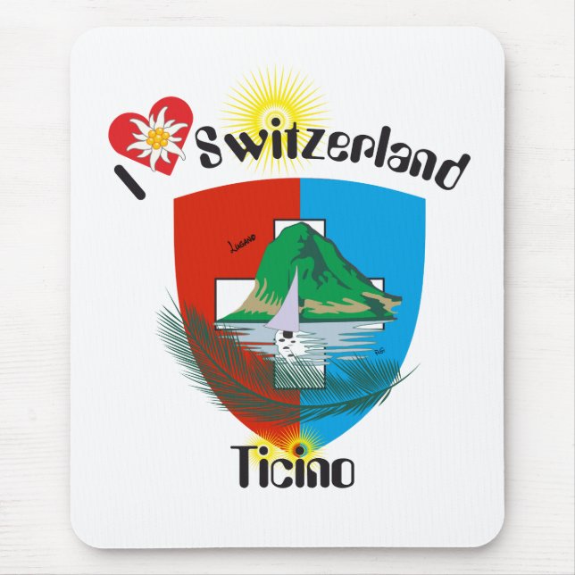 Ticino Svizzera / Tessin Schweiz Mousepad Musmatta (Framsidan)