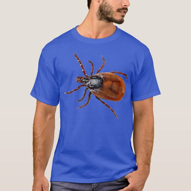 Tick Arachnid Kryp Insekt Funny Tee (Framsida)