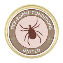 Tick-Borne Villkor United - Awareness Lapel Pin