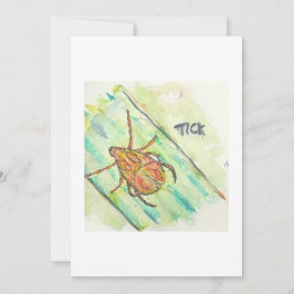 Tick Greeting Card Inbjudningar
