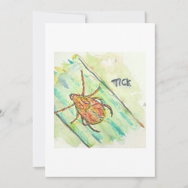 Tick Greeting Card Inbjudningar (Framsida)