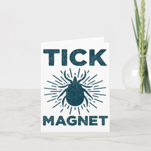 Tick Magnet Shirt Funny Camping and Hiking Kryp Sh Kort