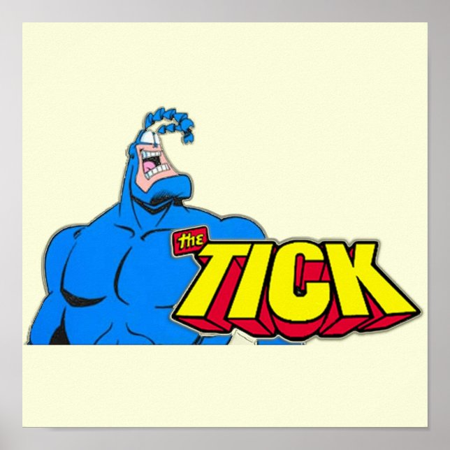 Tick Man i Blue Kostym Poster (Framsidan)