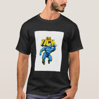 "Tick Superhjälte Parody Character" med Logotype. T Shirt